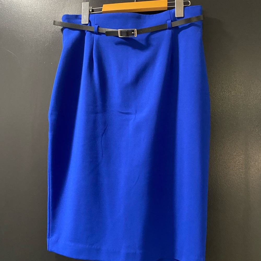 Ricki's Vibrant Blue Pencil Skirt with Belt